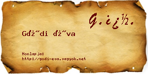 Gódi Éva névjegykártya